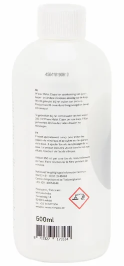 W’eau Metal Clean / Anti-metaalafzetting – 500 Ml -Zwembadbenodigdheden Winkel 11674 2 1