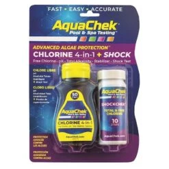 AquaChek 4 In 1 Teststrips + Shock