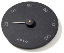 KOLO Sauna Thermometer – Zwart -Zwembadbenodigdheden Winkel Kolo saunamittari musta 2