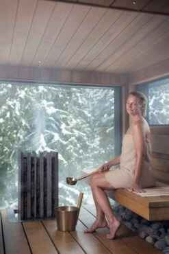 Rento Design Sauna Emmer Met Lepel – Aluminium Champagne