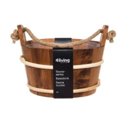 Sauna-emmer Warmtebehandeld Elzenhout Met Touwgreep – 4Living -Zwembadbenodigdheden Winkel e0648190a385f12c97922cef1e60d36363ad496a993e90f84d34ed6030a2fe68