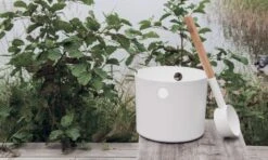 Kolo Design Sauna Emmer + Lepel – Wit -Zwembadbenodigdheden Winkel kolo kiulukauha white 4